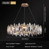 Pendellampor Nya moderna lyxkronor Belysning Diamanter Crystal Chandelier inomhusbelysning Luster E14 LED för vardagsrumsdekoration