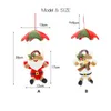 Julekorationer Merry Tree Decoration Xmas Oranment Pendant Parachute Plush Santa Claus Snowman Elk Doll Drop Gift år 2022Christmas