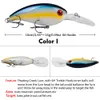 1 PCS 14 Colors Plastic Crankbait Fishing Lure 10cm/14g Artificial Print Hard Bait 6# 2 Hook Tackle K1622