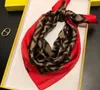 2022 style 7070cm Designer Letters Print Floral Silk Scarf Headband for Women Fashion Long Handle Bag Scarves Paris Shoulder Tote4931549
