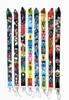 Sangles de téléphone portable Charms 100pcs Japon Anime My Hero Academia cou de bande dessinée Lanière PDA Clé ID Titulaire Badge longue sangle en gros pour garçon fille # 32