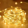 Cordas LED 2m Fio de Cobre Corda de Luz Quente Iluminação Festiva Guirlanda de Fadas para Árvore de Natal Decoração de Festa de Casamento LâmpadaLED