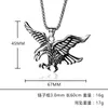 Pendant Necklaces Eagle Hawk Pendants For Men Cool Gold Silver Color 316L Stainless Steel Hip Hop Rock Jewerly With 60cm Link ChainPendant G