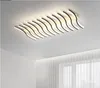 リビングルームベッドルームオフィスミニマリストパーソナリティデザインフィッシュボーン屋内照明ホームフィクスチャ用の北欧の導かれた天井シャンデリアライト
