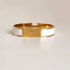Dise￱ador h letra brazalete marca de lujo pulseras de esmalte para hombres y mujeres pulseras de moda accesorios cotidianos fiesta de la boda del d￭a de San Valent￭n regalos