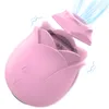 Vibratore ventosa fiore rosa di alta qualità 2 in 1 che succhia giocattoli sessuali impermeabili per clitoride