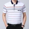 Marka Rahat Yaz Çizgili Kısa Kollu Gömlek Erkekler Poloshirt Jersey Cep Erkek Polos Tee Gömlek Elbise Moda erkek