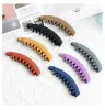 1pc Frosted Banana Hair Clip Climp Corée Hairan Hairepin Ponytail Holder Claw Claw Femmes Headwear Hair Accessories Factory Prix Expert DESIGNE QUALIT