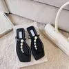 Sandals Summer Classic Designer Women Handals Leather Shual Slides Slides Seilted Platform Summer Beach Clipper Sliperty Pression Leather 220614