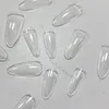 False Nails 120pcs/box Instant Soft Gel Nail Tips Sculpted Coffin Stiletto Full Cover Press On Soak Off Salon Custom Prud22