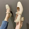 Elbise ayakkabı kare ayak parmağı kadın seksi yüksek topuklu kısa pompalar Mary jane tıknaz sandalet ayakkabı sığ ağız basketbol platformu 2022 crosdress