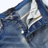 2024 Jeans Designer Herren mit Löchern konisch zulaufend blau Oberschenkel zerrissen Knöchel zerfetzt zerrissene Hose Stretch rot Knieschnitt Biker Silm Fit Skinny lang gerade