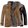 Veste d'hiver Grands Boutons Chauds Longs Pour Usage Quotidien Hommes L220801