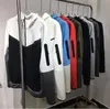 트랙 슈트 라운지의 새로운 남성 재킷 인쇄 로고 캐주얼 스포츠 기술 트랙 슈트 느슨한 거리 패션 커플 스타일 후드 코트