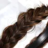 新しいファッションシミュレーションヘアアクセサリーハンドメイド編組ヘッドバンドの女の子滑り止め歯のヘアバンド