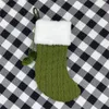 جوارب عيد الميلاد 16 بوصة كبيرة الحجم محبوك عيد الميلاد جورز ديكور عائلة عطلة موسم ديكور أحمر أخضر أبيض