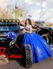 2022 Royal Blue TquineAnera платья Милая аппликация с блестящим шариком Mexican Sweet 15 Powers Puchy Skyty Vestidos 16 Anos