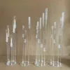 Acryl Candelabra Decor 3/7/8/9/10 Heads Arms kaarsenhouders Wedding tafel middelpunt Bloemstandhouder Candelabrum Party Home Decor F0629G1