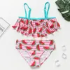 114y Girls Swimsuit de alta qualidade Girlswear duas peças Two peças Crianças Biquíni Conjunto de Biquini Infantil Sadação de natação para Children-St108mix