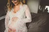Accesorios de fotografía de maternidad Ropa de maternidad Vestidos de encaje Moda Ropa embarazada G220309