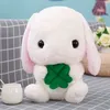 43 см милая фаршированная плюшевая игрушка кролика мягкая S Cushion Bunny Kid Pillow Dold Подарки на день рождения для детей, аккомпании, сон 220707