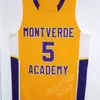 XFLSP # 5 RJ Barrett Montverde Academia Retro High School Basketball Jersey Stitch Costura Bordado Jerseys Personalizado Qualquer Número e Nome