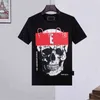 Мужская черепа футболка геометрический рисунок Summer Casual Tee Fashion ins Style Top Streetwear Свободная высококачественная спортивная хип-хоп зрелый модный таукг