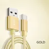 Type C Nylon Gevlochten Micro USB-kabels Opladen Synchronisatiegegevens Duurzaam Snel LADING Oplader Koord voor Android V8 Smart Phone