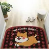 Mattor Cartoon Animal Welcome Mat Sand Scraping Door Entré Hall Bad Non-Slip Rug Dust Borttagning Mattan Tråd Loop Fotplattor DörratCarpet