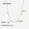 Pendant Necklaces Simple 18k Gold Plated Stainless Star Tassel Necklace Lady Retro Fashion Creative Girl Glamour JewelryPendant