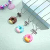 Hänge halsband vänskap halsband vän 3 för alltid flickor bff smycken gåvor vänner bit form flicka barn donut kreativpendant