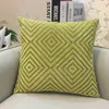 Rhombus Plush Pillow Case Sided Car Sofa Cushion Pillow Cover Square Office Cushions Pillowcase Home Decoration 18 Colors BH7050 TYJ