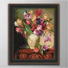 Tulip vase home decor paintings ,Handmade Cross Stitch Craft Tools Embroidery Needlework sets counted print on canvas DMC 14CT /11CT