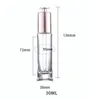 Новые популярные 30 мл прозрачных стеклянных бутылок пресса косметического макияжа Эфирное масло