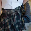 Clothing Sets S Japanese School Girl Uniform White Skirt Charming Tie Black Plaid Student Graduation Po Props GY004