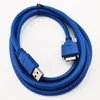 USB3.0-A Tip Erkek ila Mikro USB 3.0 B Mobil sabit disk için montaj paneli vidalı erkek kablo yaklaşık 1.8m/2pcs