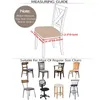 Chair Covers Waterproof Spandex Jacquard Dining Room Seat Removable Washable Elastic Cushion For Upholstered ChairChair