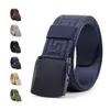 Cinturón de tela de hebilla de plástico Moda de lienzo casual para hombres y mujeres Jeans decorativas individuales Cinturas de 3.8 cm Ceinture