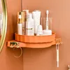 تنظيم تخزين المطبخ الدورية الجرف الإبداعية مثلث متعدد الوظائف الحمام المرحاض الزاوية الحرة لكمة الرف