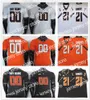 Американский футбол в колледже носить штат Оклахома государственный колледж NCAA 21 Барри Сандерс Джерси футбол Оранжевый белый черный все сшит