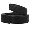 Belts 3.5cm Cow Leather High Quality No Buckle Fashion Designers Only Black Coffee Waist Belt Casual Cowhide Straps