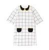 Vestiti da ragazza Ragazzi Top Ragazze Kid Baby Dress Plaid Teen Primavera Estate Bambini Vestiti di cotone Fratello e sorella da 2 a 14 anni # 7000Girl's