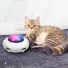 Automatic Feather Teaser Cat Toys Random Interactive Electric Crazy Toys For Kittens Cat Intelligent Toy Automatic Steering Led 220423