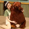 Pc Cm Soft Teddy Bear Peluche Marrone scuro Super Large Cuscino coccolone Cuscino animale Regalo di compleanno per bambini J220704