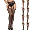 Chaussettes Bonneterie Body Femmes Lingerie Sexy Porno Costume Érotique Porte-jarretelles Résille Bas Serrés Transparent Cuisse Haute Collants Sous