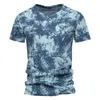 AIOPESON Oneck T Shirt in cotone per uomo Manica corta Moda casual Stampato Graphic Mens T-shirt Estate Uomo Top Tees Abbigliamento 220704