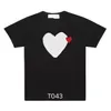 Heren T-shirts Mode Heren Spelen T-shirt Cdg Designer Harten Casual Vrouwen Des Badge Garcons2640