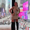 Sıradan elbiseler Y-L 2022 Yaz Katı İçi Boş Out Out Sleweless İnce Fit Kalça Mini Elbise Kadın Kız Sokak Giyim Kadın Mujercasual