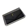 Caviar Cowhide Women Money Clips Metal Letter Designer Wallets Card Holder Coin Purse Business Style Ladies Purse