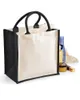 Wholesales 100pcslot Personalized Customization Jute Eco Friendly Reusable Women ShoppingGift Bag 220704